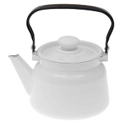 Чайник 2,3 л светлый с пластм. кнопкой Стальэмаль С42714.3