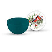 Миска с крышкой Снегири 0,6 л Полимербыт 4359486