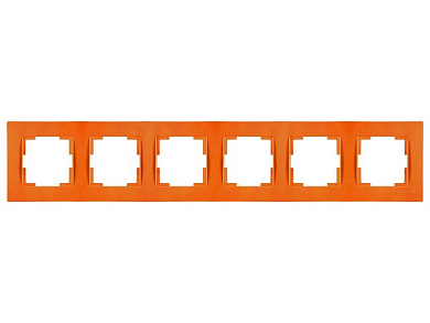 Рамка 6-ая горизонтальная оранжевая, RITA, Mutlusan 22208001606