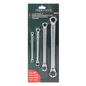 Набор ключей накидных Е-профиль Е6хЕ8, Е10ХЕ12, Е14ХЕ18, Е20хЕ24 4 пр RockForce RF-5041