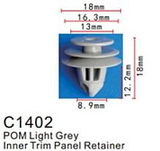 Клипса для крепления внутренней обшивки а/м Хонда, пласт., 100 шт Forsage C1402(Honda)