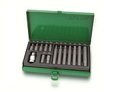 Набор бит HEX 10 мм 15 пр. с адаптером Toptul GAAD1508