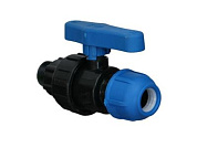 Кран шар. ПЭ нар. 20х1/2", для полиэтиленовых труб РосТурПласт 17449