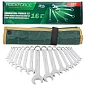 Набор ключей комбинированных 16 пр. 6-19, 22, 24 мм RockForce RF-5161P Premium