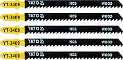 Полотна для электролобзика по дереву 90х115х1,3 мм 8TPI 5 шт. Yato YT-3409