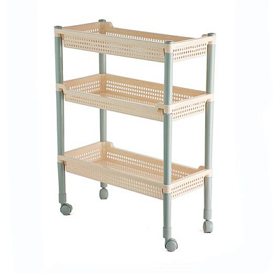 Этажерка узкая 3 секционная «Флер» Полимербыт Мебель 4338300