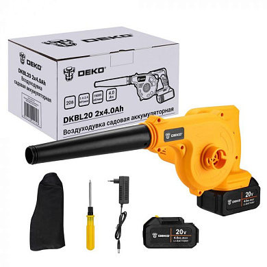 Воздуходувка-пылесос аккумуляторная DKBL20 SET DEKO 063-4313