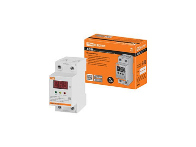 Реле напряжения 1ф АЗМ-LED с LED-дисплеем 63А-230В TDM SQ1504-0020