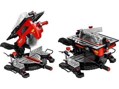 Торцовочная пила комбинированная MS 2520-2 LMB в кор., 2000 Вт, 250х30.0 мм, глуб. до 78 мм, шир. до 128 мм, лазер, стол 445х287 мм WORTEX 1329583