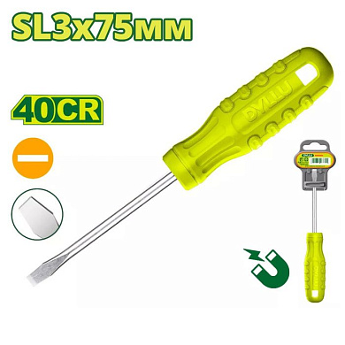Отвертка шлицевая SL3 75 мм DYLLU DTSD3933