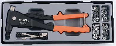 Заклёпочник резьбовой с набором заклепок 86 пр. Force T5861