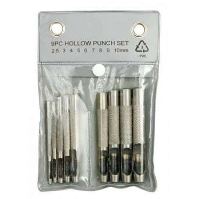 Пробойники для кожи 2,5-10 мм (набор 9шт) Vorel 76705