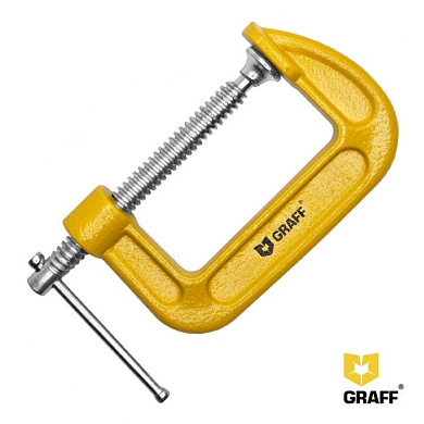 Струбцина 76 мм G-образная PYG013 GRAFF 2406005