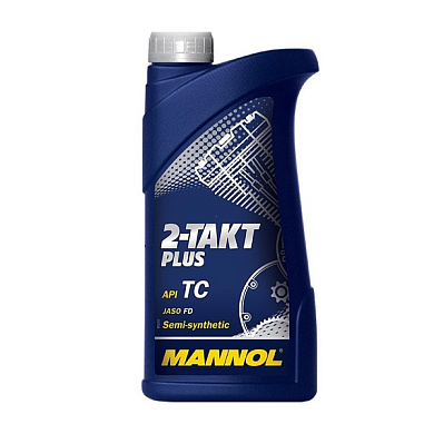 Масло моторное двухтактное полусинтетическое MANNOL 2-Taki Plus API TC, 1 л. Масло MANNOL 2-Takt Plus API TC, 1 л.