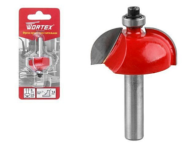 Фреза кромочная галтельная 35х14 мм WORTEX 0318094