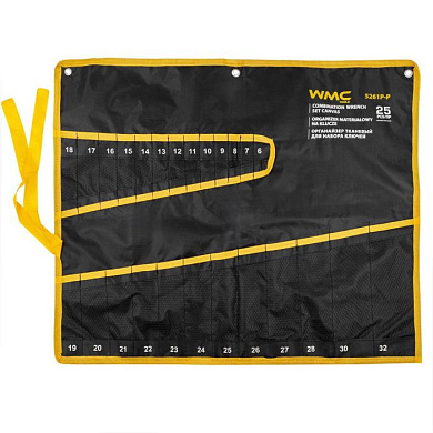 Органайзер тканевый для набора ключей 25 шт, 680х570 мм WMC TOOLS WMC-5261P-P