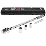 Ключ динамометрический щелчкового типа с головками и удлинителем 40-210Нм, 1/2'' RockForce RF-6474470A