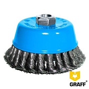 Щётка по металлу 100 мм М14 чашечная жгутовая GRAFF 30110014