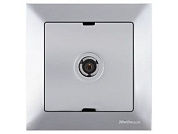 Розетка телевиз. 1-ая, скрытая, с/з, 11dB, переходная, серебро, DARIA, Mutlusan 21201700182