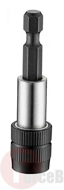 Битодержатель магнитный 1/4'' 6-гр. х 1/4'' вн. 6-гр., L=60 мм 1/4'' Force 81260Q