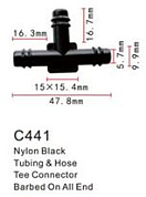 Клипса для крепления внутренней обшивки а/м универсальная пластиковая, 100 шт Forsage C0441(universal)
