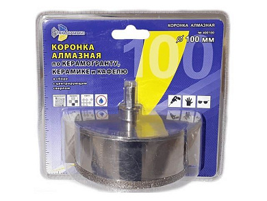 Коронка алмазная d 100 мм по керамике и кафелю Trio-Diamond 400100