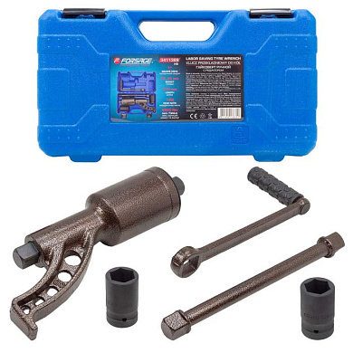 Гайковерт ручной с редуктором 1'', головки 32, 33 мм, L310 мм, передаточное число 1:68, 6200 Н/м Forsage F-3411389 HS