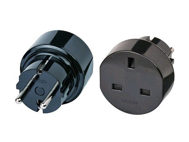 Переходник на английскую вилку с европейской розетки Brennenstuhl 1508530