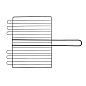 Решетка гриль 260 х 320 х 65 мм, объемная, антипригарное покрытие, Camping Palisad 69552