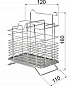 Корзина на трубу d16 для столовых приборов CWJ301 хром AKS 11328