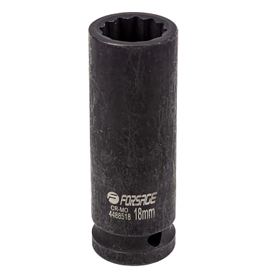 Головка ударная глубокая 18 мм 12-гр 1/2'' Forsage F-4488518