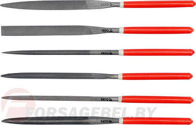 Набор надфилей 5х180х85 мм 6 пр. Yato YT-6162