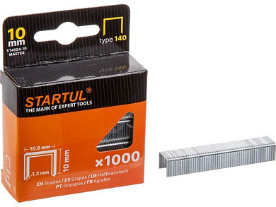 Скобы 10 мм тип 140, 1000 шт STARTUL MASTER ST4554-10