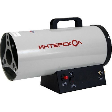 Газовая тепловая пушка, 3-15 кВт, пропан/бутан 400м/куб.час, 0,76-1,2л/час Интерскол ТПГ-15