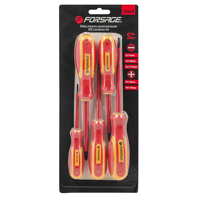 Набор диэлектрических отверток PH, SL 5 пр Forsage F-2066N