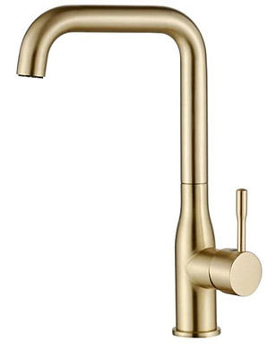 Смеситель кухни латунь, золото Ledeme L4698Y в магазине