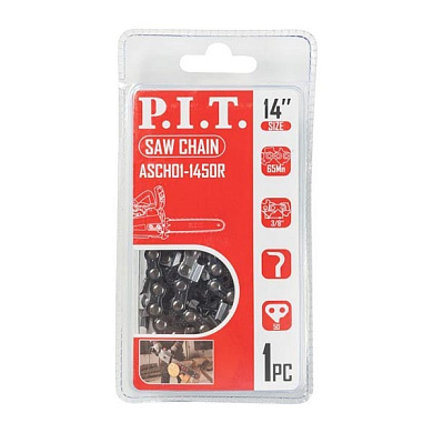 Цепь пильная 50зв 3/8" 1,3мм14" PIT ASCH01-1450R
