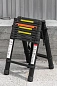 Стремянка телескопическая алюминевая бытовая 2,9 м, 10+10 ступ. RockForce RF-UP290-2