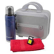 Набор, сумка серебристая 026#+полотенце+термос 51716+фонарик52136 La and Te beaute LT6Bag