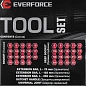 Набор ударных глубоких и коротких головок 8-32 мм 43 пр 1/2'' 6-гр EVERFORCE EF-6431-5MPB