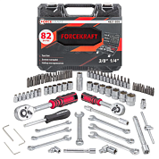 Набор инструментов 82 пр 1/4''&3/8'' 6-гр ForceKraft FK-4821-5DS