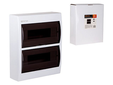 Бокс наружный ЩРН-П-24 модулей IP50, пластиковый, 271*325*97 мм Юпитер JP4112-07