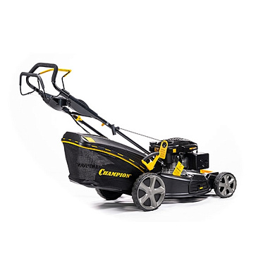 Газонокосилка с бензиновым двигателем 4,4 кВт.,привод 555 мм, 65л., 25-75 мм,1 рычаг/6, 4 в1 CHAMPION LM5644