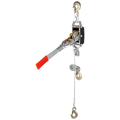 Лебедка рычажная, тяга 4 т., подъем 1,6 т., двойное храповое колесо Matrix 52225