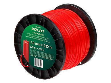 Леска ф 3.0 мм х 222 м "звездочка" ВОЛАТ 53040-04