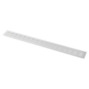 Решетка вентиляционная 600х60мм серебро алюминий AKS 115978