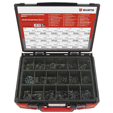 Набор стопорных колец в отверстие DIN472 d8-30 1050 шт. WÜRTH 5964043900