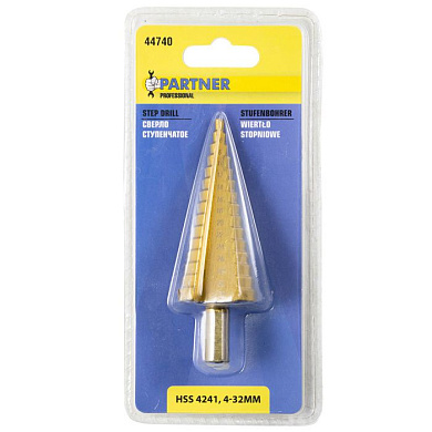 Сверло ступенчатое HSS4241 4-32 мм Partner PA-44740