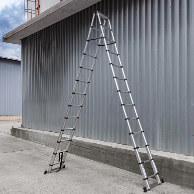 Стремянка телескопическая алюм. бытовая 3.8м 13+13 ступ. Scheppach Sch-UP380-2