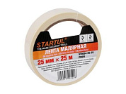 Лента малярная 25ммх25м STARTUL PROFI, белая ST9054-25-25